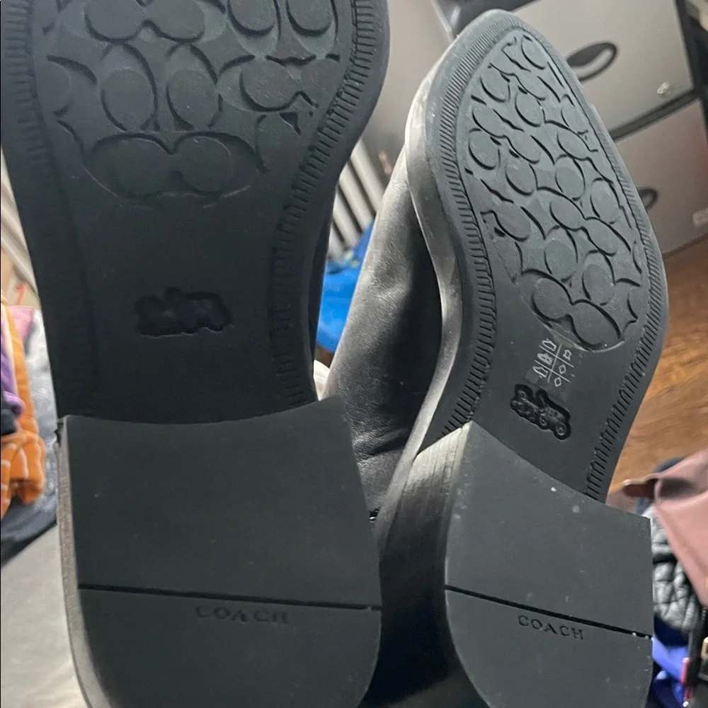 Coach Black Leather Men's Ankle Boots - Picture 3 of 5